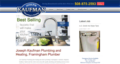 Desktop Screenshot of joekaufmanplumbing.com